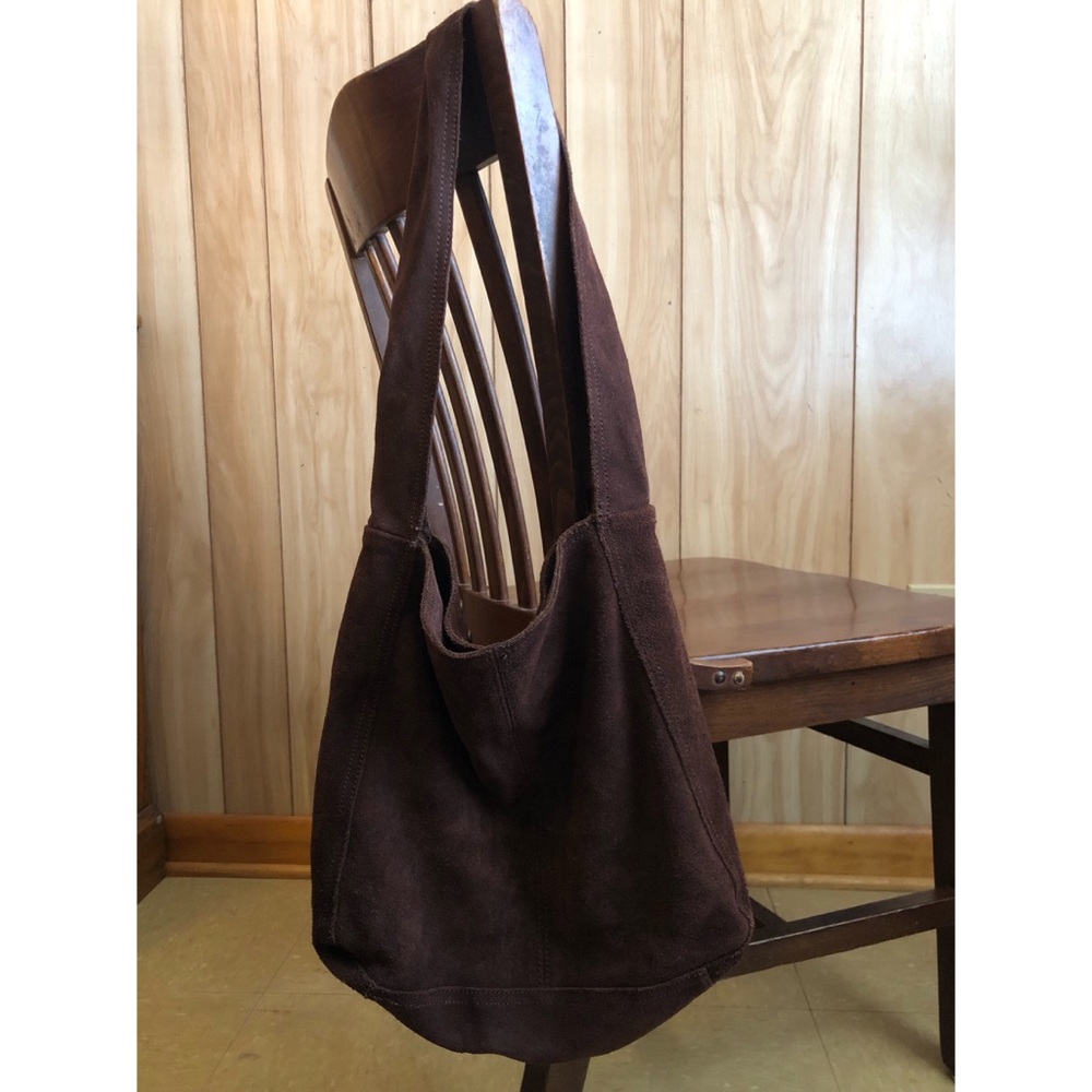 Vintage Old Navy genuine leather suede hobo bag